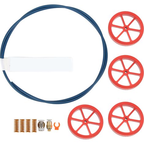 Kit de mise à niveau d’extrudeuse d’imprimante 3D rouge : écrou de nivellement à torsion manuelle + jeu de ressorts amortisseurs (1/5)