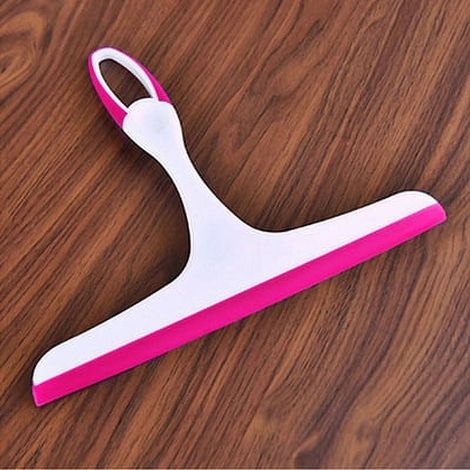 Raclette À Main - Double Face En Silicone - Pour Porte De Douche Miroir Fenêtre Cuisine Voiture - 25 X 22 Cm - 1 Pièce (1/5)