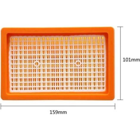 Filtre Plissé - Pour Aspirateur Kärcher WD4 WD5 WD6 MV4 MV5 MV6 - H12 - 2 Pièces (1/5)