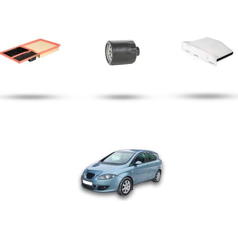 Kit tagliando 3 filtri compatibile con Seat Toledo III (5P2) 1.4 63kw dal 2006 (1/4)