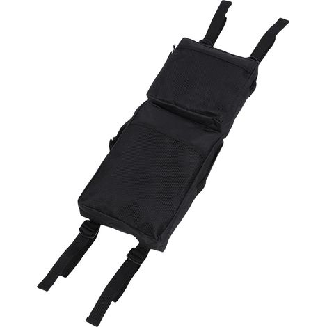Sacs de VTT 2 Pièces Sacs Latéraux de VTT Sacoches de Selle Gauche Droite Rangement Supérieur UTV Motoneige Noir Outil de (1/4)