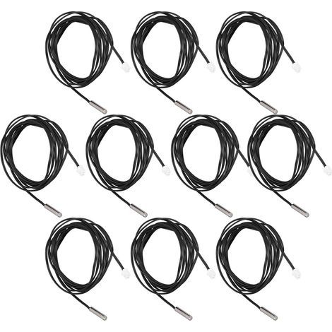 10 Stück Sensoren, Temperaturfühler 5x25mm, 2m Kabel, XHB-Stecker, für industrielle Anwendungen (1/5)
