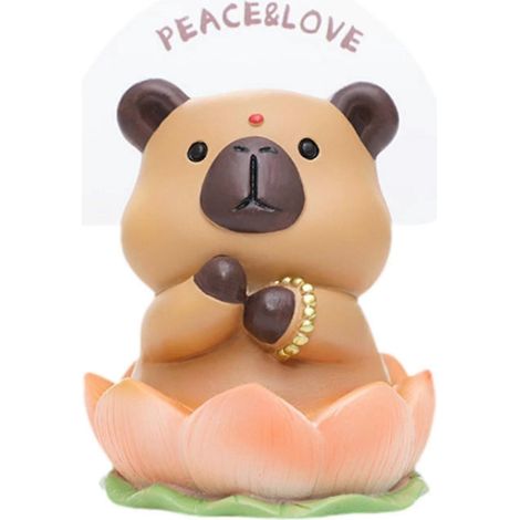 Figurine animale en résine pour meuble TV, bureau, étagère, amis-Cavy (1/5)