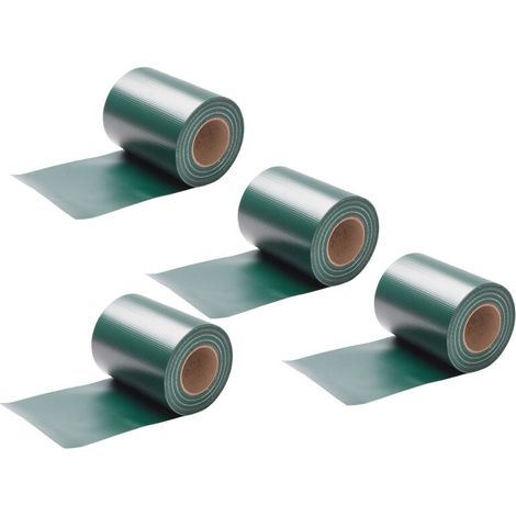 SWANEW Schermo della privacy del giardino resistente alle intemperie Recinto del giardino 4pcs PVC verde 50mx19cm (1/5)