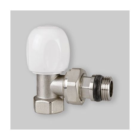 Valvola A Squadra Termostatizzabile Attacco Per Tubo Ferro "Tulipano" Icma 3/8" X 3/8" (1/3)