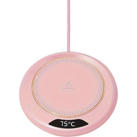 Chauffe-tasse, chauffe-mug, chauffe-café, sous-verre chauffant, chauffe-tasse USB, rose (1/5)