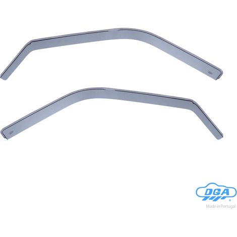 Set deflettori aria anteriori ad incastro, tipo lungo - compatibile per Fiat Doblò 5p (01/1007/22)  - Fiat Doblò Cargo (01/1007/22)
