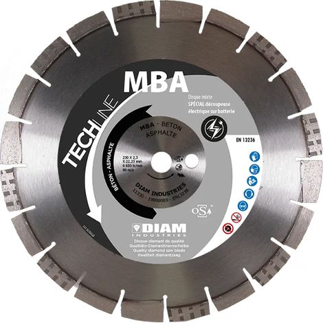 Disque Diamant Mixte Beton Asphalte D300/20 Diam Industries