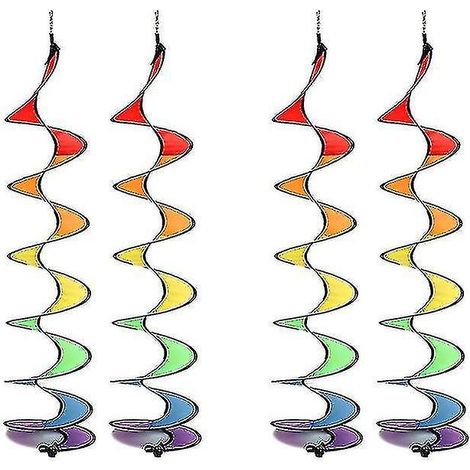 Lot de 4 carillons éoliens colorés pour tente, résistants aux UV et aux intempéries (1/5)