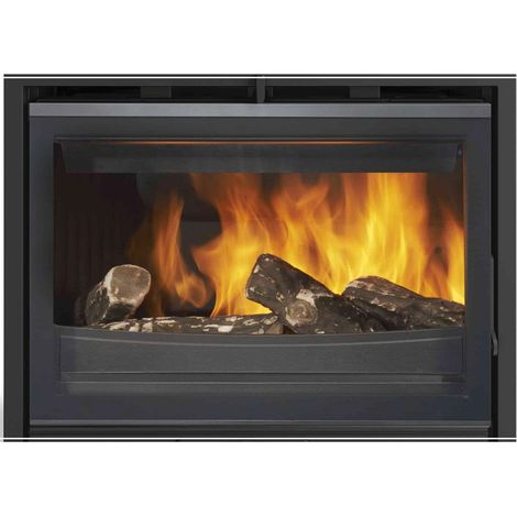 Insert à bois 10kw peint noir - Godin - 660224ANTH