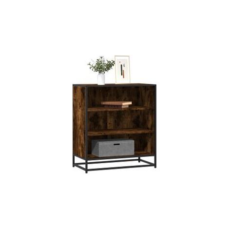 Buffet chêne fumé 68x35x76 bois d'ingénierie et métal (1/5)