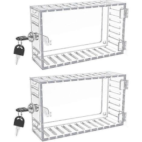 Couvercle de protection pour thermostat de climatiseur, boîtier de verrouillage pour thermostat de climatiseur, couvercle de thermostat verrouillable. (Questions-réponses sur les climatiseurs) (1/5)