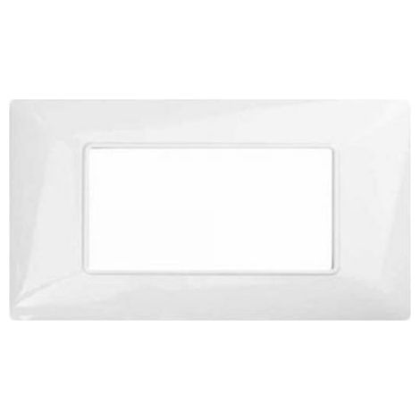 Mapam serie elettrica Frutti Compatibili serie Bticino Matix - JOY Placca 4 Moduli bianco