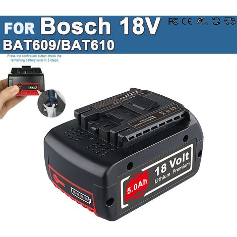 Batterie 18V 5.5Ah pour Bosch Professional GBA GSR GSB BAT618 BAT609 BAT620 (1/5)