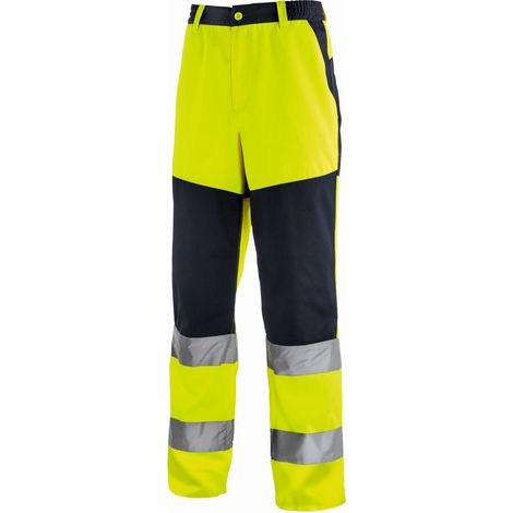 Warnschutz-Bundhose ROCHESTER leuchtgelb/navy Größe 102 (1/4)