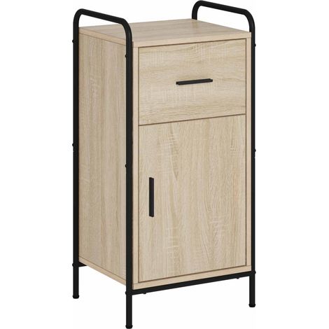 Sideboard Sonoma-Eiche 97 x 33 x 81 cm Holzwerkstoff vidaXL (1/5)