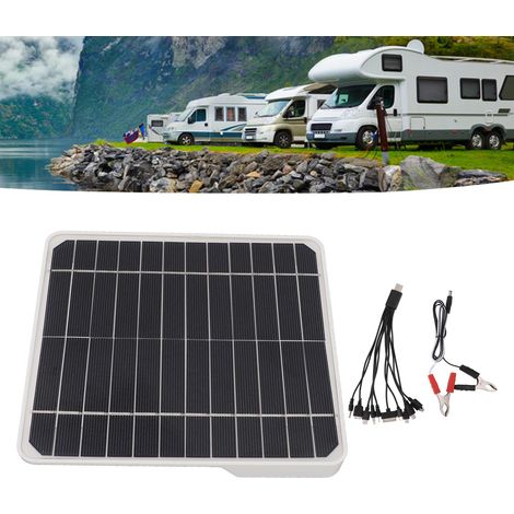 Panneau Solaire 10W pour Recharge de Véhicules 12V et Téléphones-AUTRES (1/5)