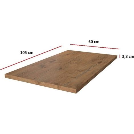 Arbeitsplatte 105 cm 38 mm Küchenzeile Küchenblock Eiche Lancelot Küche Vigo
