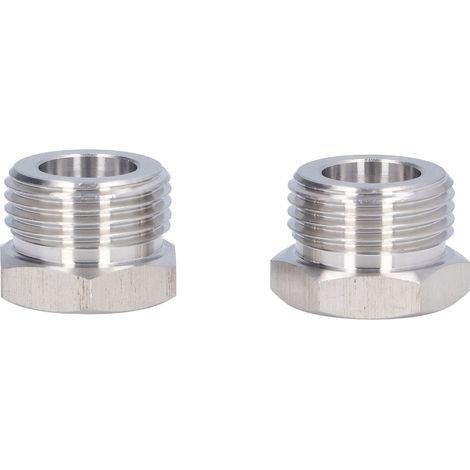 Lot de 2 adaptateurs pour fût de cola, connecteur distributeur, filetage mâle G5/8, filetage femelle 1/4 MFL (1/5)