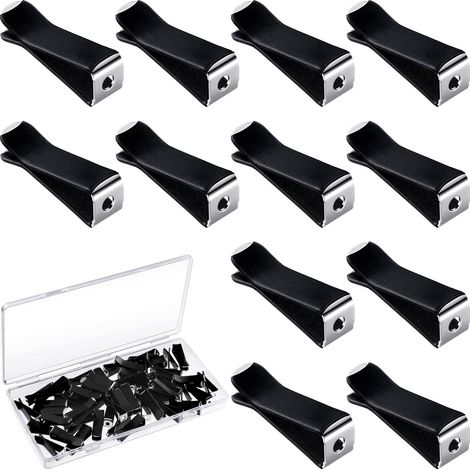 100 clips carrés pour grille d'aération de voiture avec 2 boîtes de rangement, clips pour diffuseur de parfum et d'après-shampoing, pour voiture, bureau ou maison. (1/5)