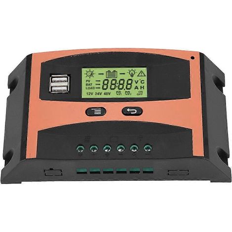 12V/24V MPPT-Solarpanel-Regler mit LCD-Bildschirm, automatischer Batterieregler 30A