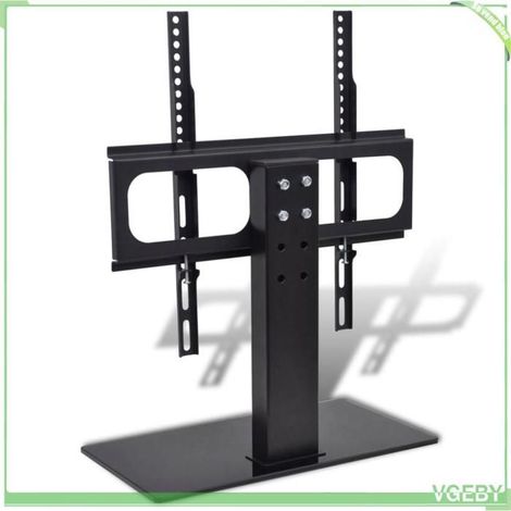 Support TV - 275391 - Base verre trempé 43x24 cm - VESA 75/100/200/400 mm - Charge max 45 kg (1/5)
