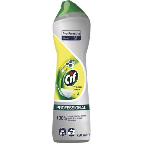 Leche Limpiadora Cif Crema Limón 750ml 1 unidad 