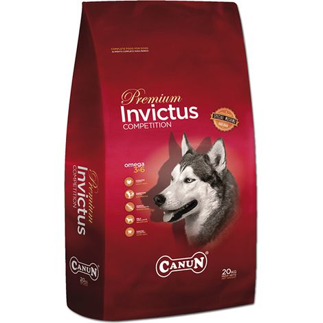 Alimento premium para perros Canun Invictus de 20 kg con cordero y pescado.