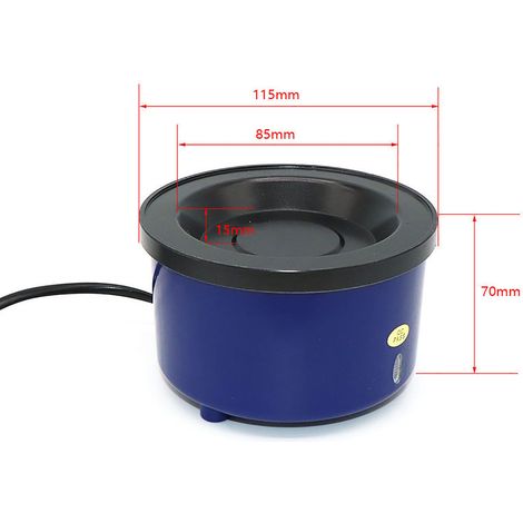 [JAMAIS UTILISÉ]Four à colle capillaire haute puissance 200 W, température réglable de 140 °C à 220 °C, pot de fusion en alliage d'aluminium