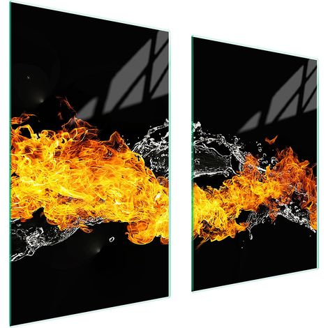Plaque de protection en verre pour cuisine 65x52 cm (1/5)