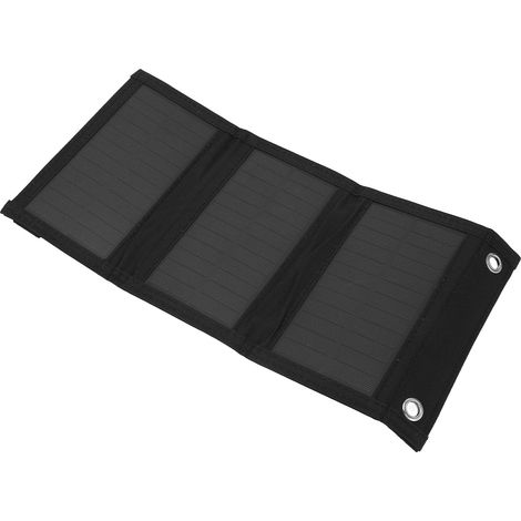Panneau Solaire Pliable 8W 5V Monocristallin avec Sortie USB, Chargeur Photovoltaïque Imperméable pour Sac à Dos (sans batterie intégrée) (BSY-230624-3-fold Bag) (1/5)