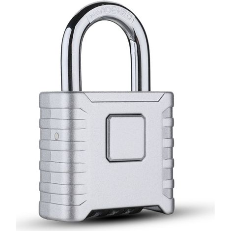 Cadenas à combinaison, cadenas en acier inoxydable à longue anse robuste - Cadenas à combinaison à 4 roues pour casiers de gym, unités de stockage, abris, garages, clôtures-Short crochet