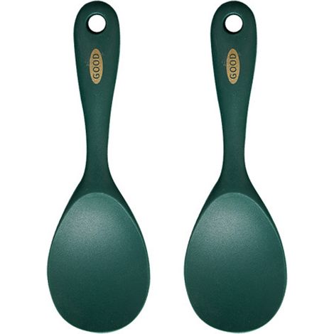 Ensemble de 2 spatules à riz en silicone, antiadhésives et résistantes à la chaleur, pour la cuisson du riz. (1/5)