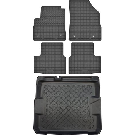 Opel Astra V K Hatchback desde noviembre de 2015. Juego de alfombrillas de goma para coche + alfombrilla para maletero.