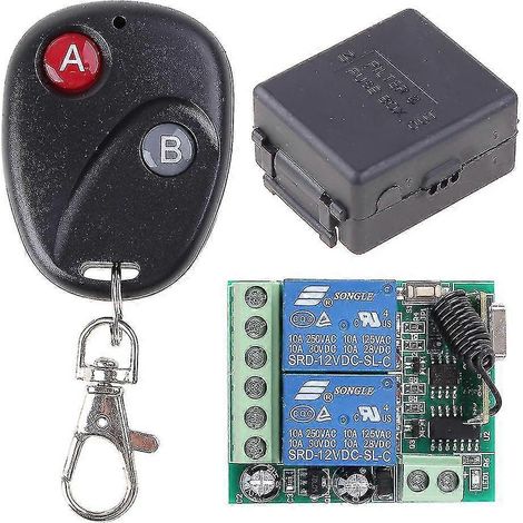 Module récepteur relais 2 canaux 433 MHz CC 12 V, émetteur RF, télécommande 433 MHz (1/5)