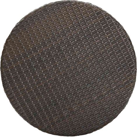 Maison Exclusive - Gartentisch Braun 60,5x106 cm Poly Rattan (1/5)