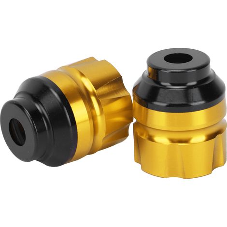 2PCS Réservoir Liquide de Frein Moto, Coupelle Embrayage Carburant, Alliage Aluminium Universel pour Scooter Moto, Jaune (1/5)