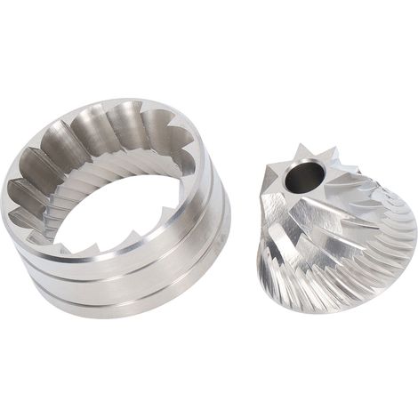 Disque de Broyage pour Moulin à Café 420 en Acier Inoxydable, Noyau de Meulage pour Grains de Café, Kit Étoile à Sept Branches Cônique (1/5)