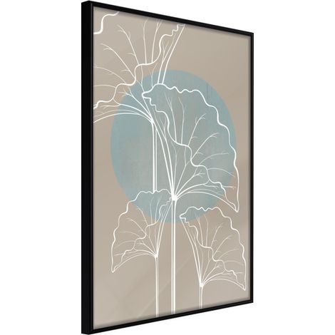 Affiche Murale Encadrée "Miraculous Plant" 21 x 30 cm Noir