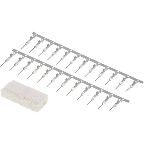 Fiche nue Fakra male 24PIN blanche avec 16 broches