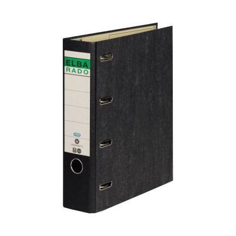 ELBA Doppelordner 100551836 75mm für 2xDIN A5 quer Altpapier schwarz (1/4)