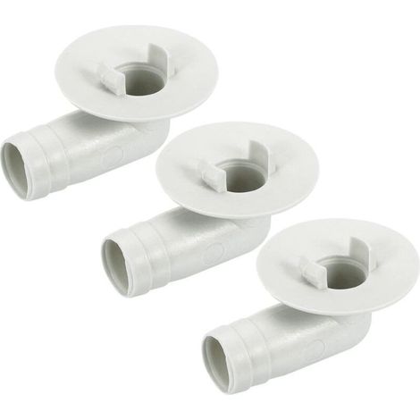 Air Conditioner Exhaust Hose Connector, 17mm Pipe Elbow Fitting, Replacement Accessories for Mini-Split Window Air Conditioners, Beige, 3-Pack (1/5)