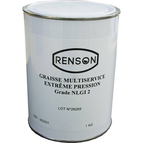 SEAU DE GRAISSE 1KG EXTREME PRESSION GRADE 2 RENSON