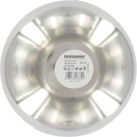 28660 Bol inox pour mélanger, saladier inox, bol à mixer, ustensile de patisserie, Acier inoxydable, 20,5 cm, Argent SALADIER (1/5)