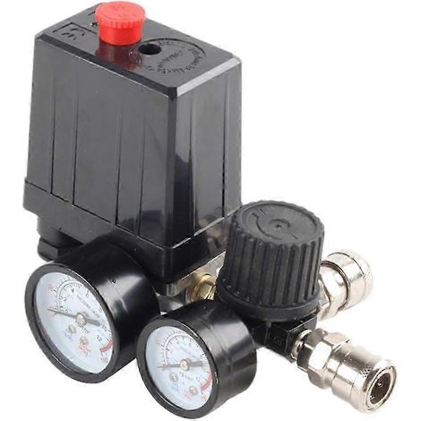 Pompe à air 3000 L/min, vanne de contrôle, manomètre 0-180 PSI, régulateur 220 V/380 V, pression de service, édition 0610 (1/5)