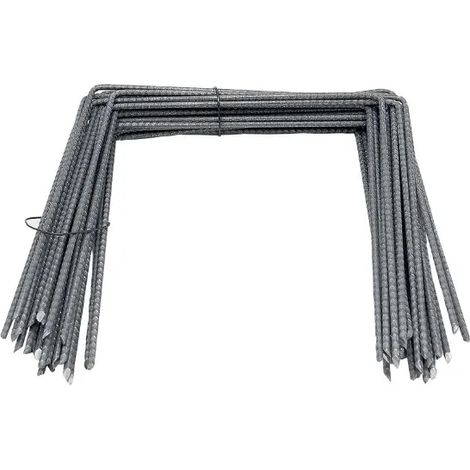 Juego de ganchos para lona antiraíces 20 x 20 x 20 cm - Lot de 100 pièces