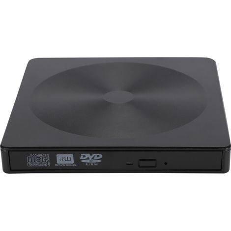Lecteur CD/DVD externe, plug and play, lecteur DVD portable pour ordinateurs portables, lecteur/graveur 6 en 1, largement compatible avec Windows 11/10/8/7, Linux et macOS. (1/4)