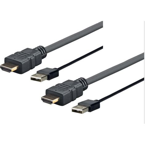 Vivolink PROHDMIUSB2 adaptador de cable de vídeo 2 m HDMI USB tipo A Negro (1/2)