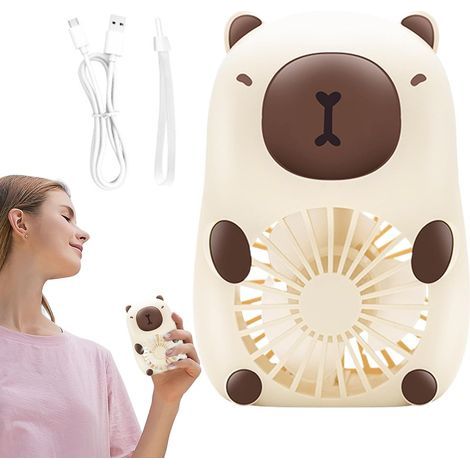 Joli ventilateur à main pour Chargement USB, refroidisseur d'air à 3 vitesses, appareils de refroidissement personnels pour les âges, filles, femmes, hommes, étudiants (1/5)