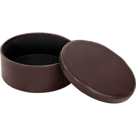 SoBuy Pouf Contenitore, Ottomane e poggiapiedi,Panca,rotondo,FSS67-BR